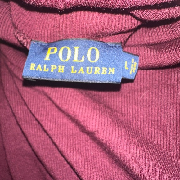Polo Ralph Lauren maroon ribbed turtleneck soft, thick material J-3 - Picture 5 of 10